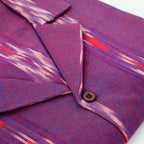 Purple Loom | Men's Cotton Ikat Shirt | Handcrafted Cotton Shirt