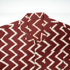 Coffee Ikat | Brown Cotton Ikat Shirt for Men