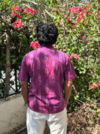 Purple Loom | Men's Cotton Ikat Shirt | Handcrafted Cotton Shirt