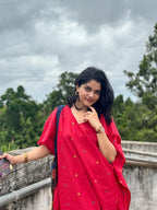 Cherry Bloom - Pure Cotton Kaftan