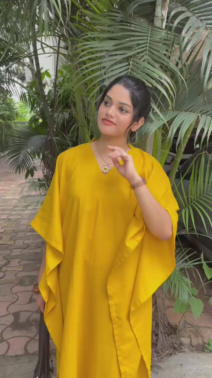Mustard Gleam - Kaftan set
