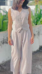 Grid Grace – Women’s Grid Check Waistcoat Co-ord Set